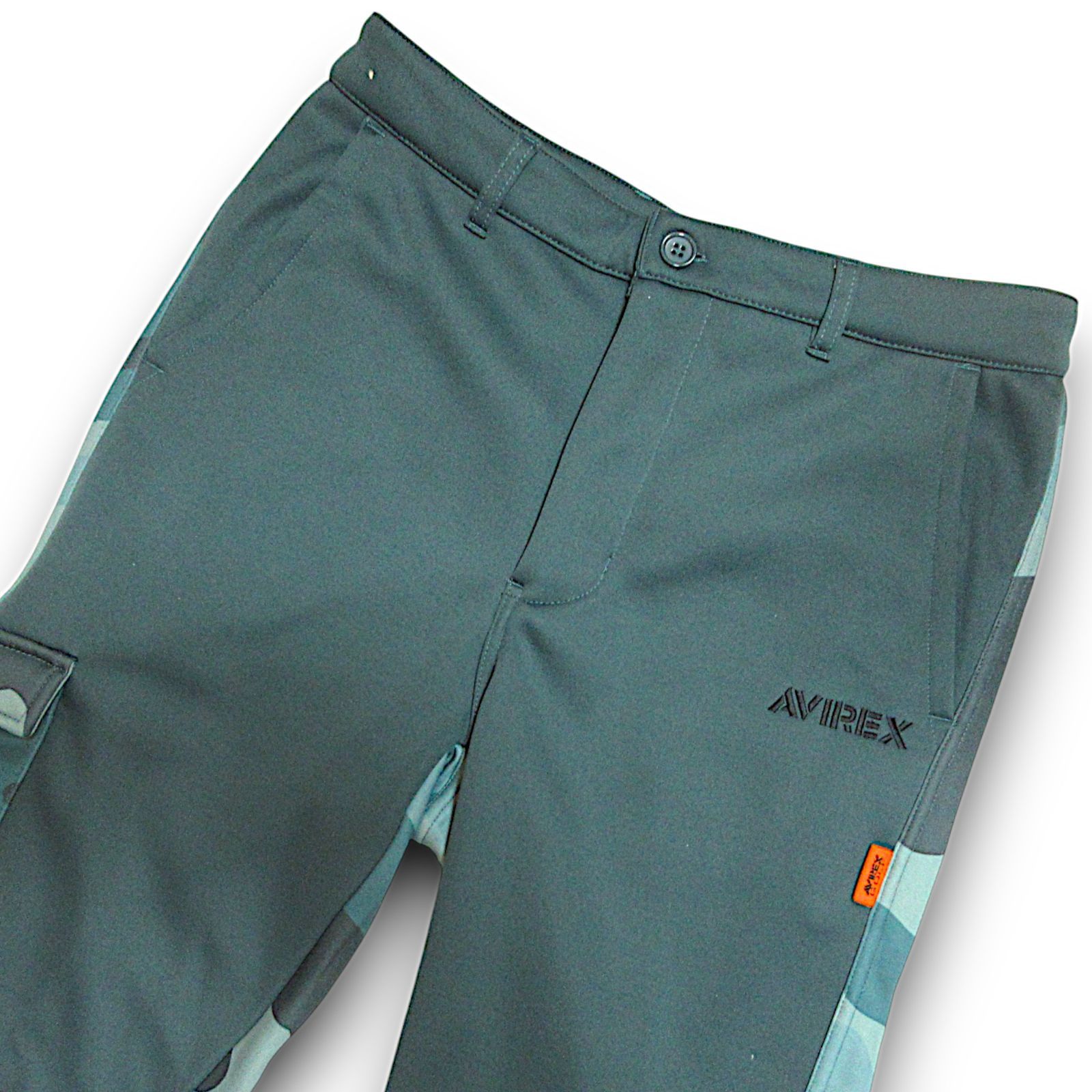 XL AVIREX GOLF ダンボールニット 裏起毛パンツ 肉厚 厚手 KHA