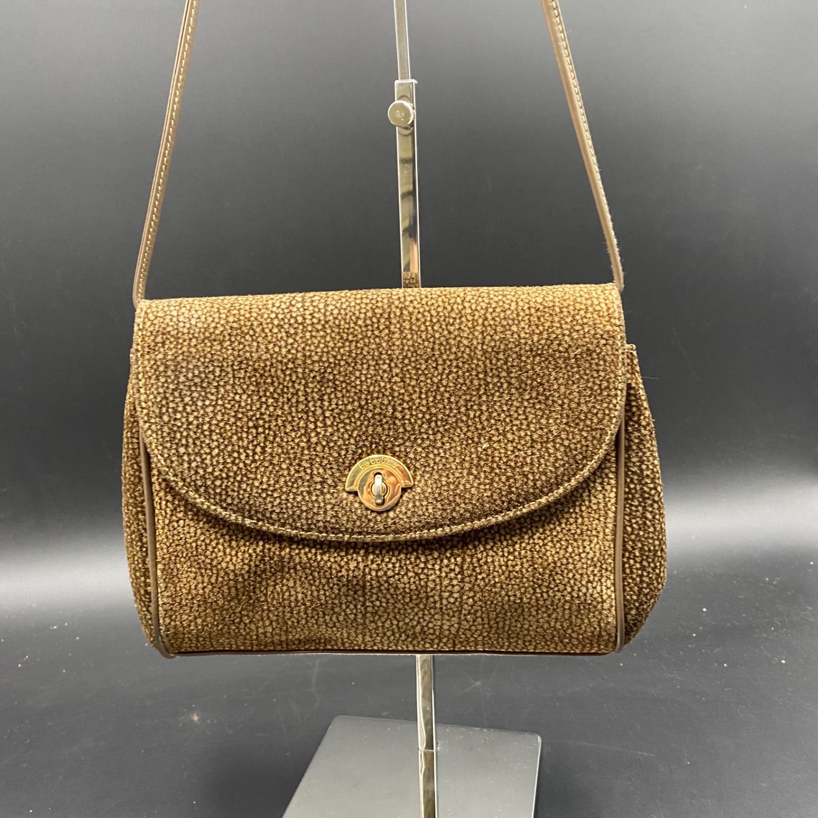 77 Bettina ベッティーナ ショルダーバッグ イタリア製 スウェード 