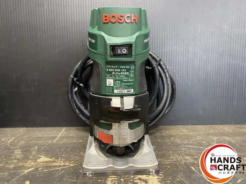 ● 品 BOSCH ボッシュ PMR500 3603D09151 パワートリマー 単相100V コレット径 6mm