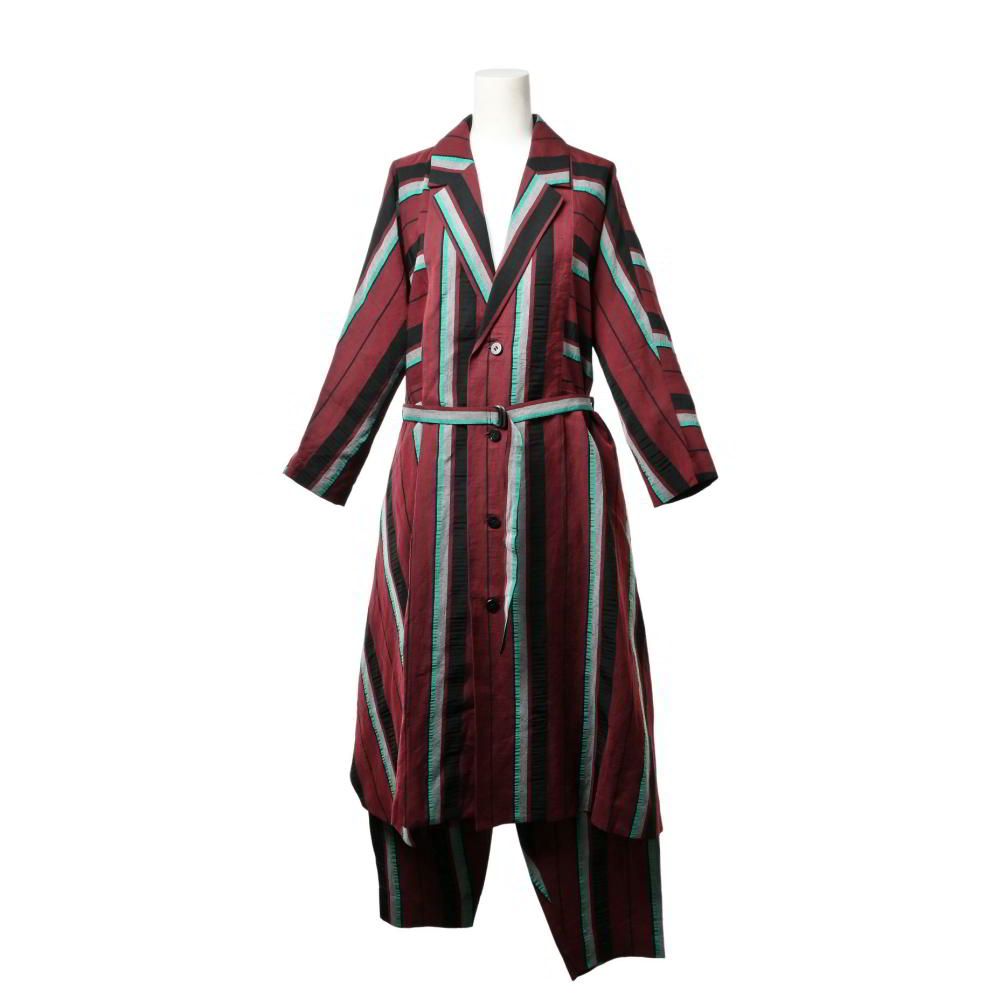 ISSEY MIYAKE パンツ ISSEY MIYAKE 1997AW ストライプ リネン混 パンツ セットアップ
