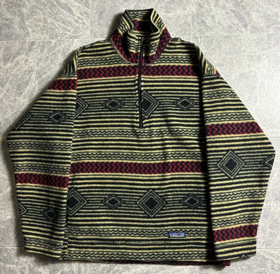 97s Patagonia Half Zip Fleece Jacket ブルズアイ