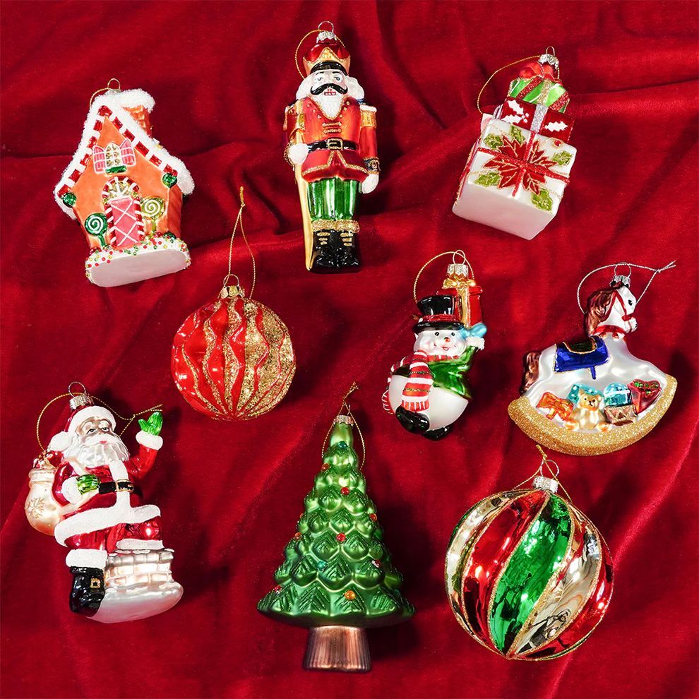 ガラス製 クリスマスオーナメント