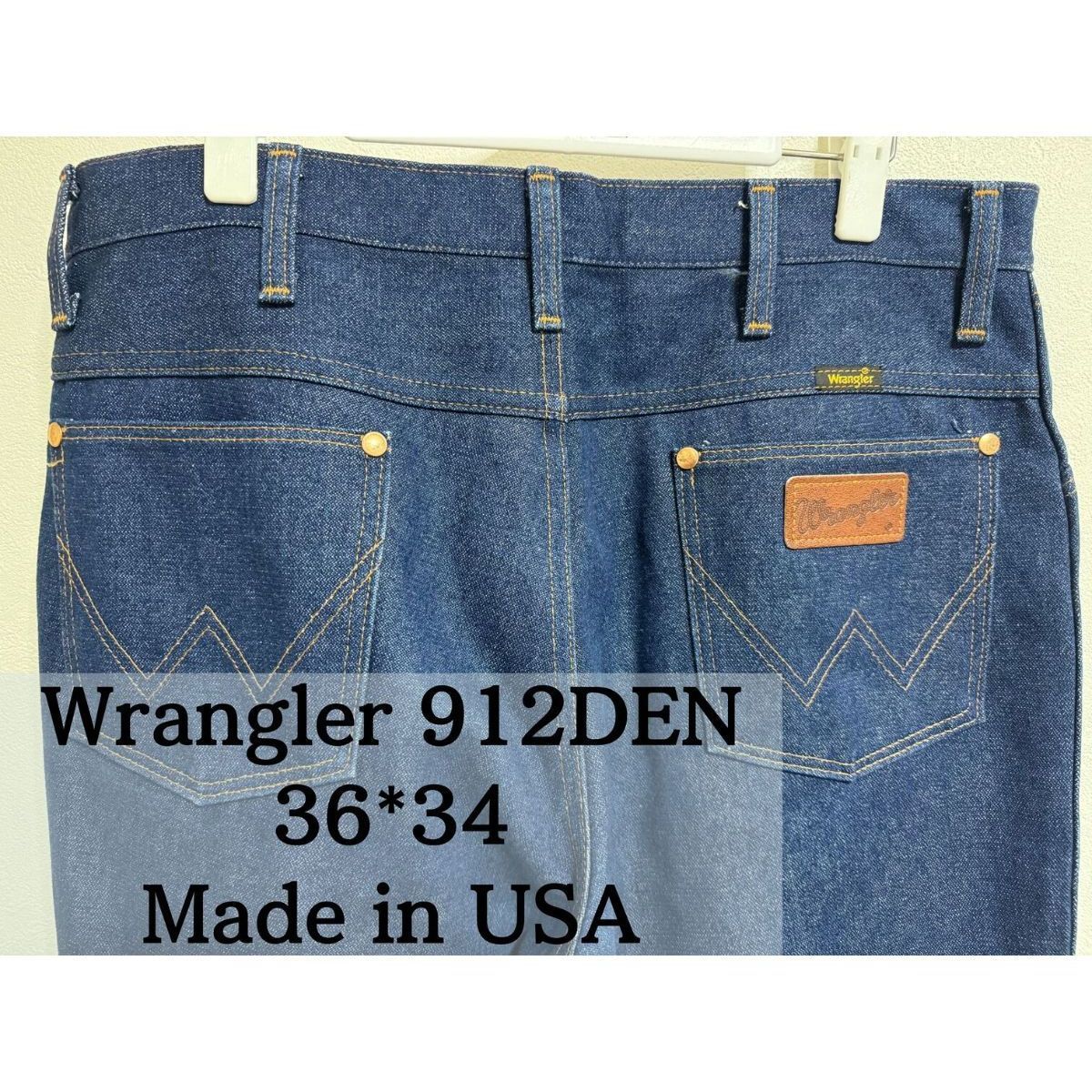 濃紺　Wrangler　912DEN　ラングラー　90s　USA製　ジーパン　ジーンズ　デニム　アメカジ　古着　90年代