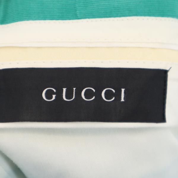 グッチ ロールアップ コーデュロイパンツ グリーン系 GUCCI メンズ