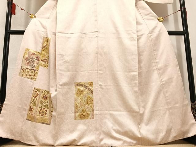 平和屋着物●訪問着　作家物　草花丸文　金彩　正絹　逸品　AABH6895ph 平和屋着物○訪問着 作家物 草花丸文 金彩 正絹 逸品 AABH6895ph