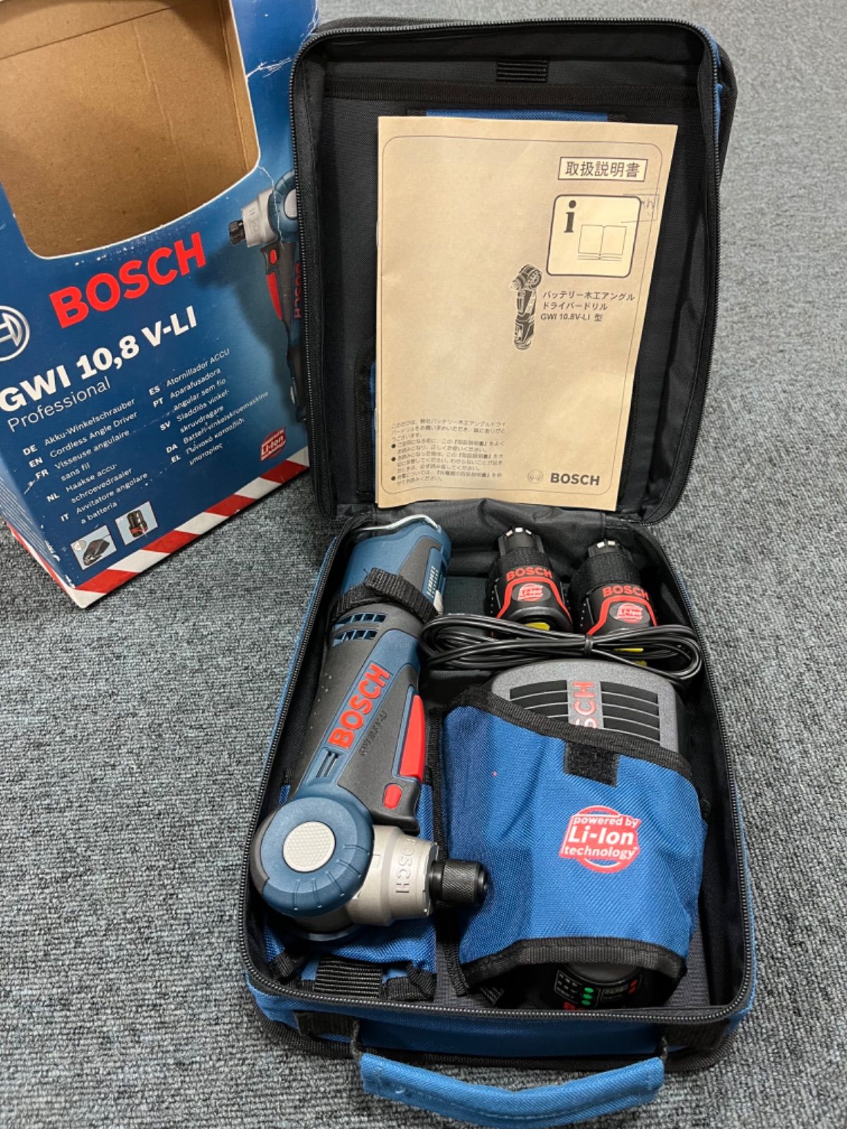 展示品】BOSCH バッテリー木工アングルドライバードリル GWI10.8V-LI - メルカリ