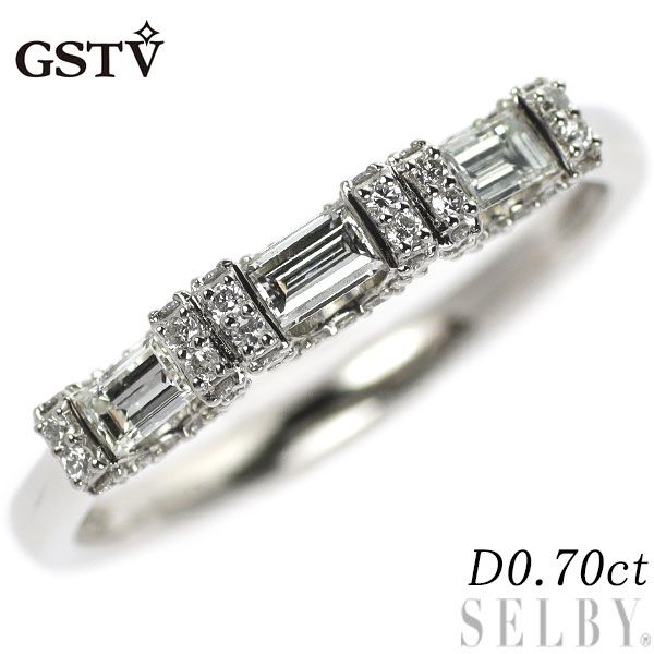 GSTV Pt950 ダイヤモンド リング 0.70ct GSTV PT950 Dカラー
