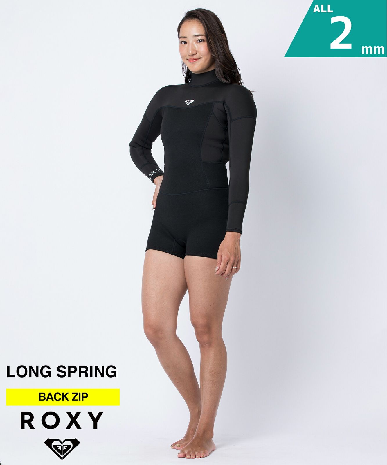 ムラスポ公式 ROXY ロキシー SWELL SERIES BZ LS SP 2mm RWT251708 レディース ウェットスーツ スプリング サーフィン ムラサキスポーツ
