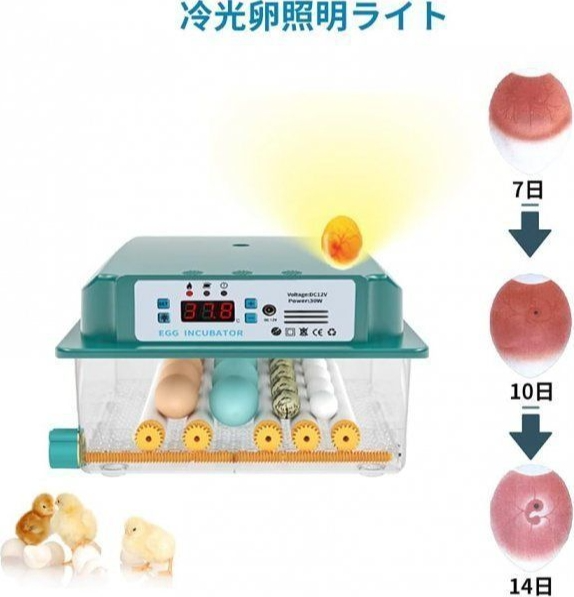 自動孵卵器インキュベーター 恒温器 鳥類専用ふ卵器 孵化器 自動転卵式 アヒル 鶏卵 アヒル うずら 恒温孵化器全自動 6-16個の卵