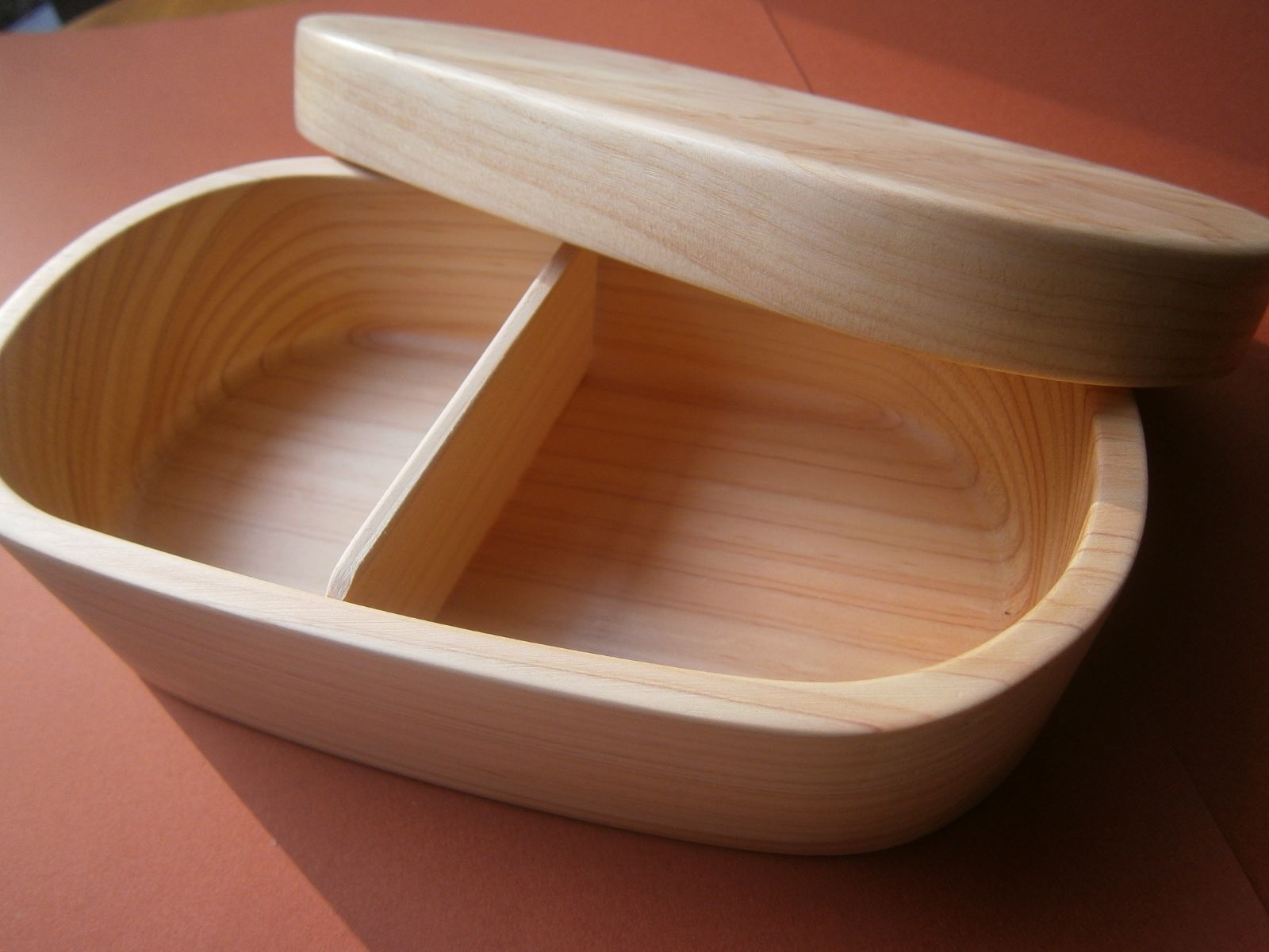 手作り 国産 天然ひのき 小判型 大 くり抜き 弁当箱 わっぱ 木製 弁当箱 おひつ