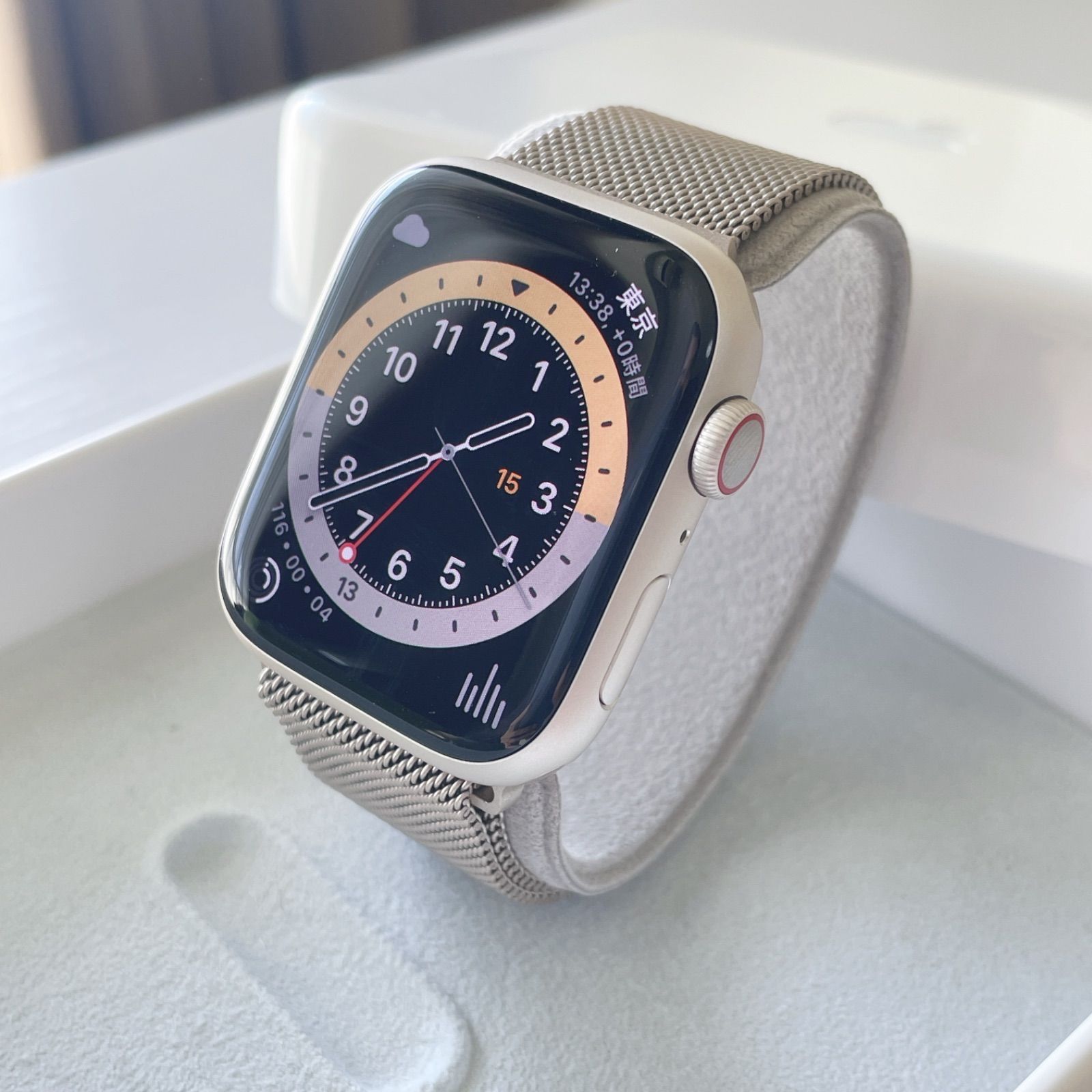 Apple Watch series7 45mm スターライトカラー セルラー - スマート