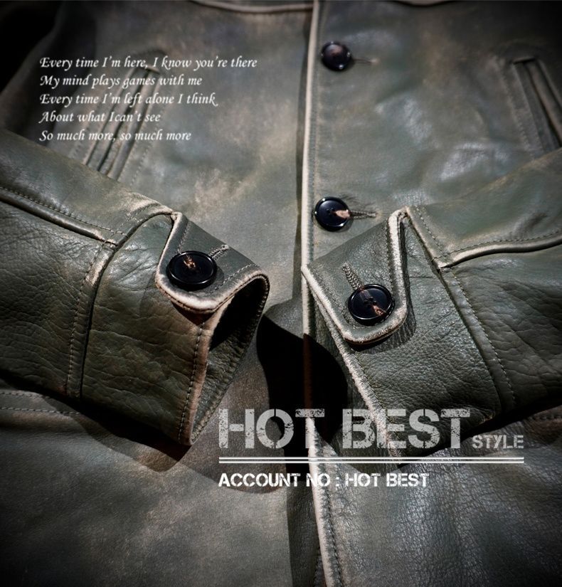 カウハイド 復刻20's スイッチヤードコート タイト レザージャケット