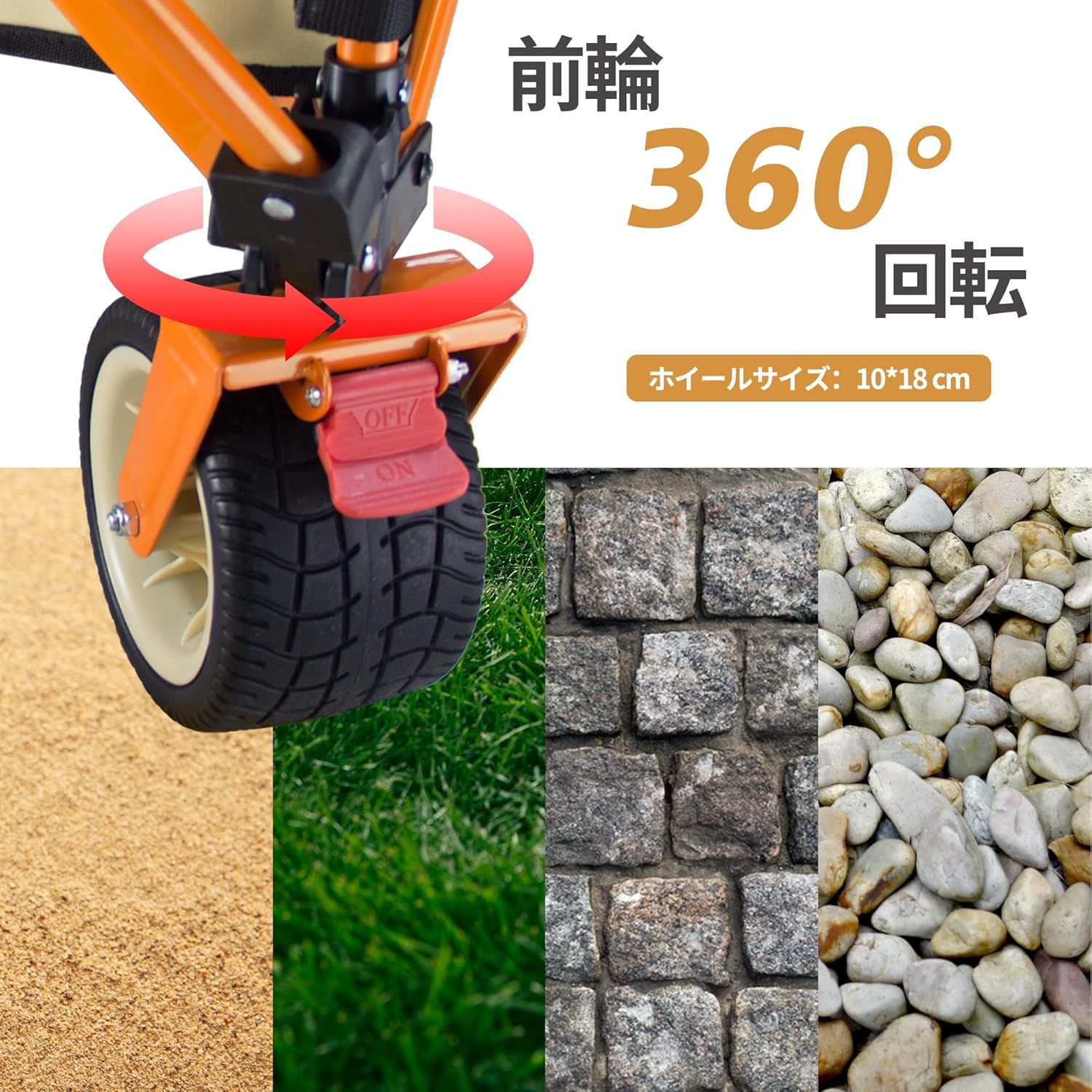 ブレーキ付き 取り外し
