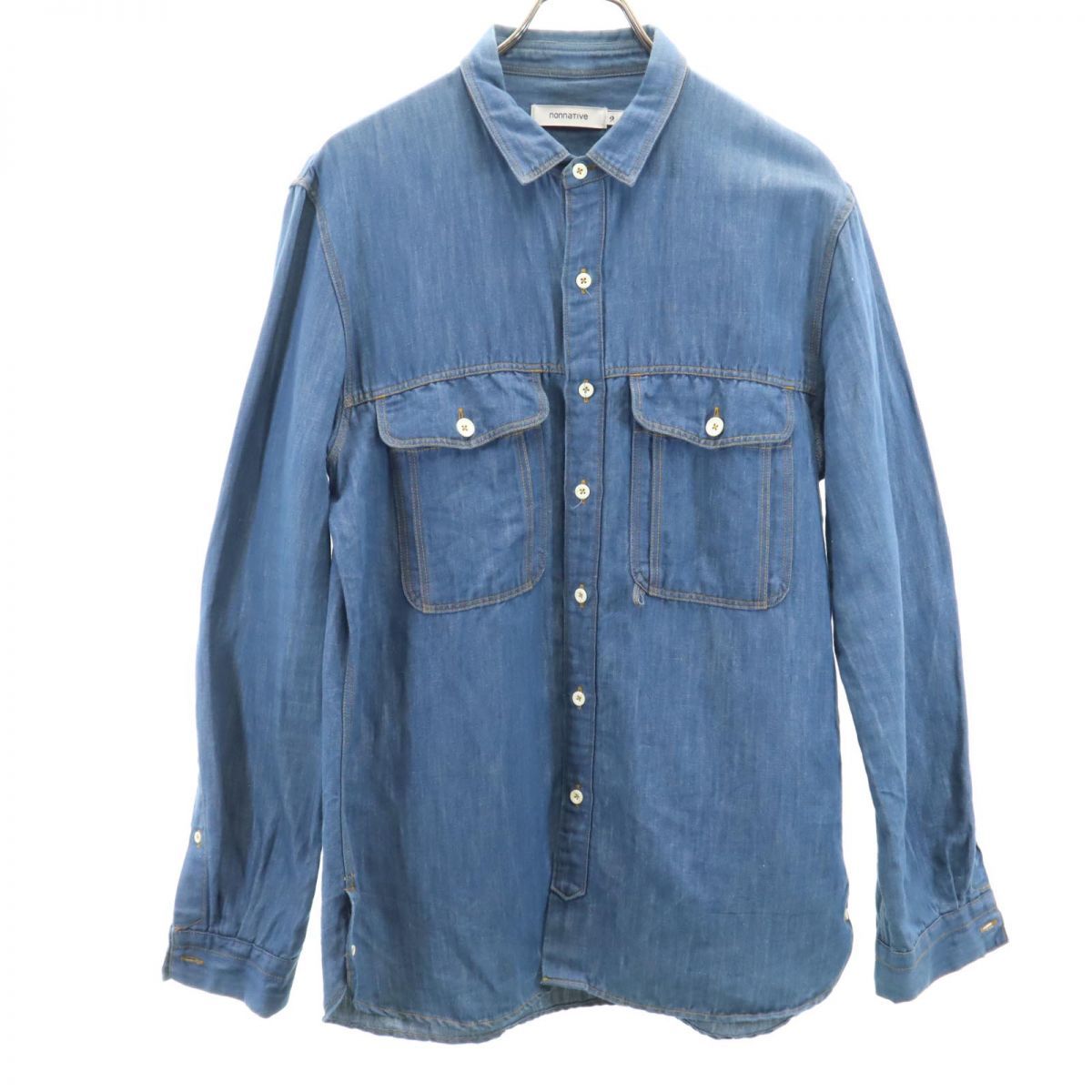 ノンネイティブ 日本製 長袖 デニムシャツ 2 nonnative メンズ 古着 【240304】