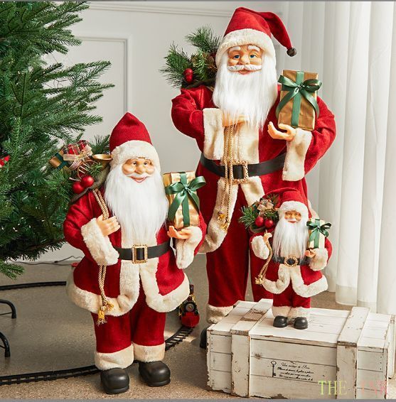 【新作 未使用】 サンタクロース 人形 卓上 60m クリスマス 装飾