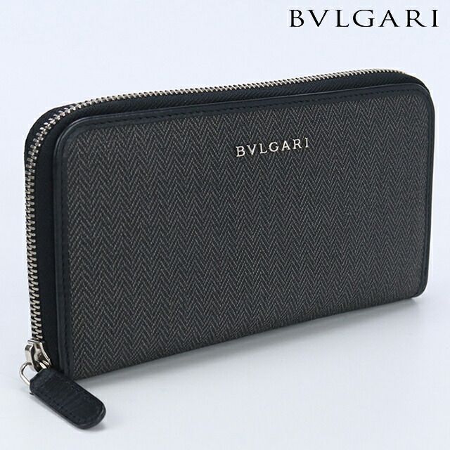 ブルガリ BVLGARI 長財布ラウンドファスナー メンズ 32587