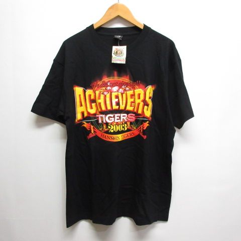 ACHIEVERS TIGERS 阪神タイガース 2003 優勝記念 半袖 Tシャツ M-L 黒