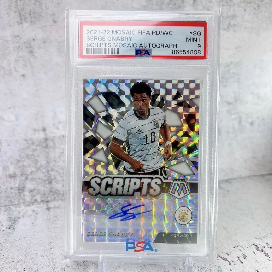 ★PSA9★セルジュ・ニャブリ★直筆サインカード★ドイツ代表バイエルンミュンヘン★PANINIパニーニ★オートAUTO★サッカー