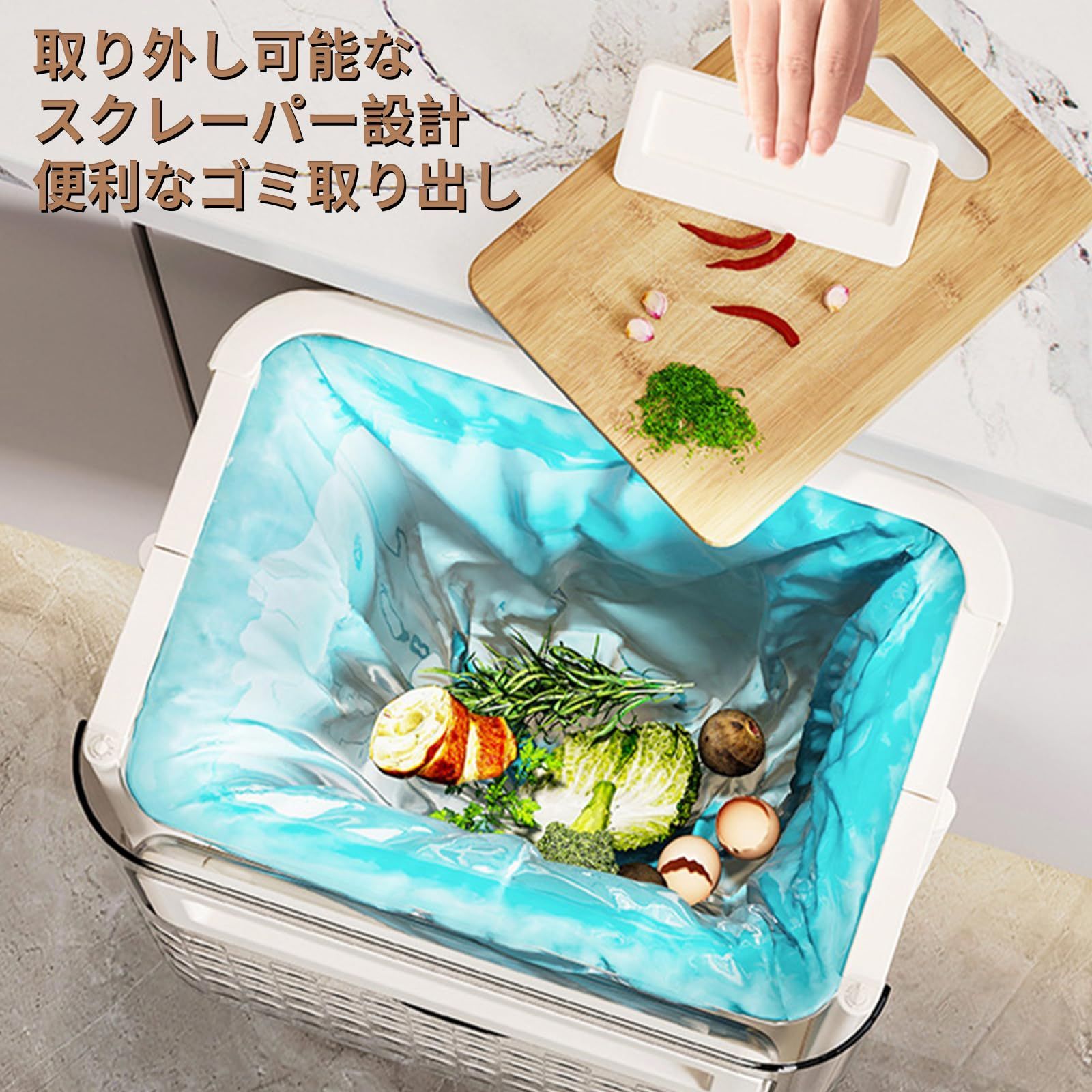 キッチン 壁掛け ゴミ箱 折りたたみ式 大容量 ゴミ箱 10l ゴミ箱