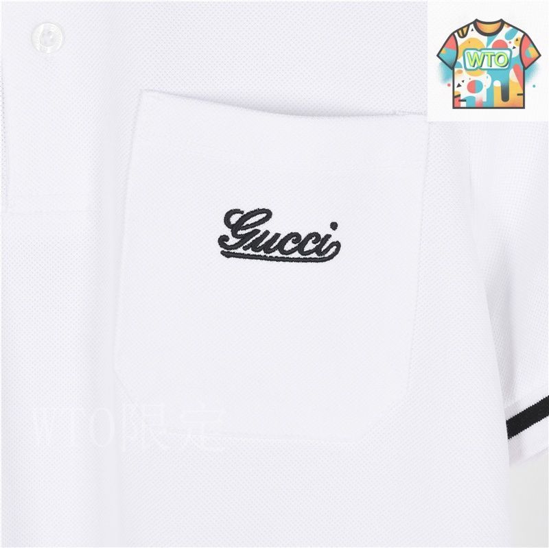 今日特価】Gucci 2024SS 胸刺繍ポケット ポロシャツ-3 - メルカリ