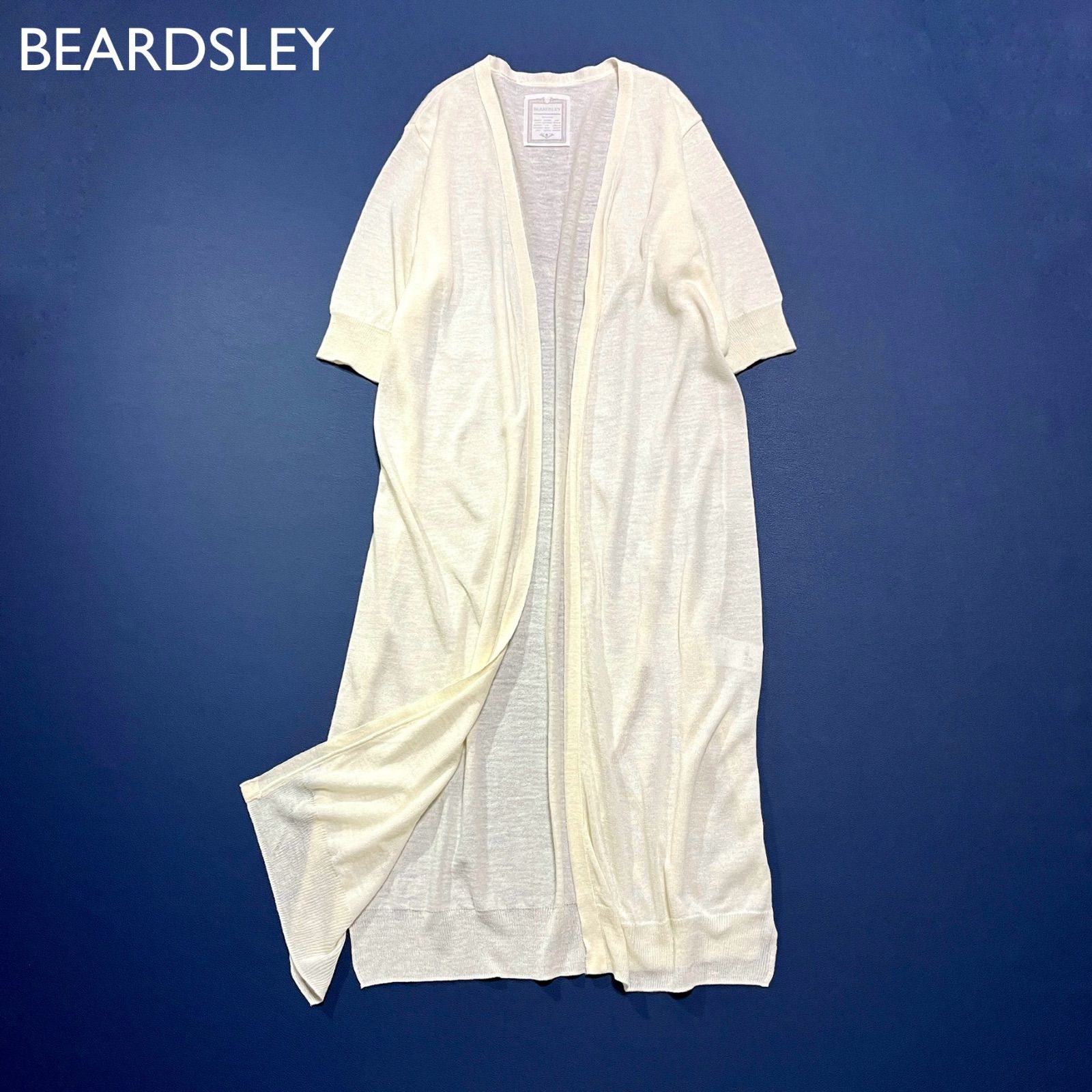 cg23 BEARDSLEY ハーフスリーブ ヘンプロングカーディガン 半袖