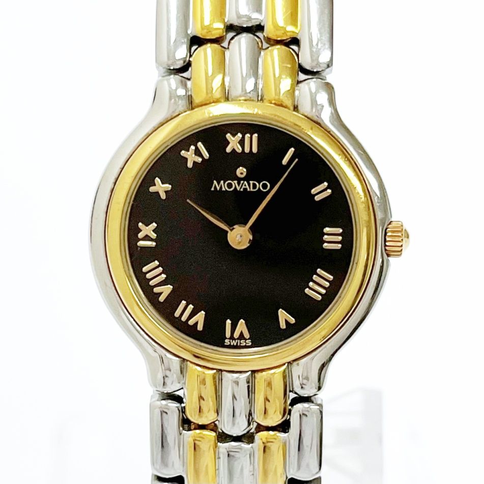 100％品質 中古】Movado レディース クオーツ SS×GP 81.25.820 モバード モバード