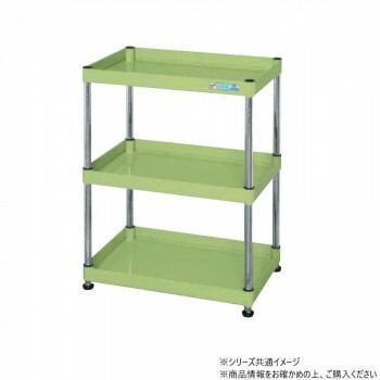 サカエ CSパールワゴン固定タイプ 樹脂製 グリーン CSPN-6073