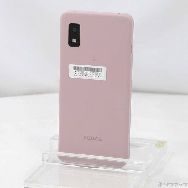 中古品〕 AQUOS wish3 64GB ピンク A302SH Y!mobile SIMフリー