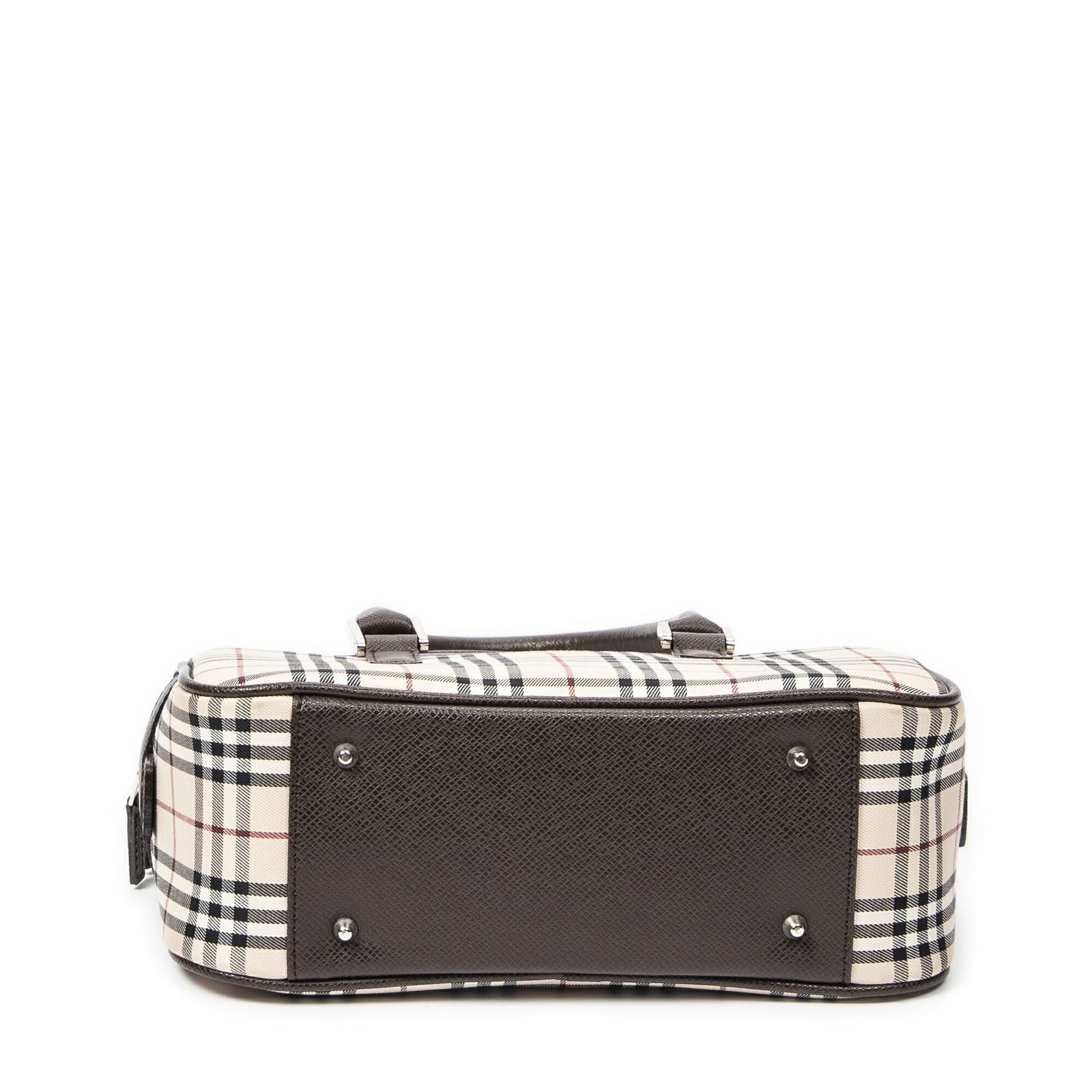 美品☆BURBERRY/バーバリー〇黒 ノバチェック ショルダーバッグ 斜め