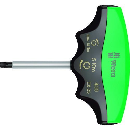 7営業日以内発送 Ｗｅｒａ 005091 ４００ トルクドライバーＴ型 トルクスＴＸ２５ ５．０ Ｎｍ 沖縄離島販売不可