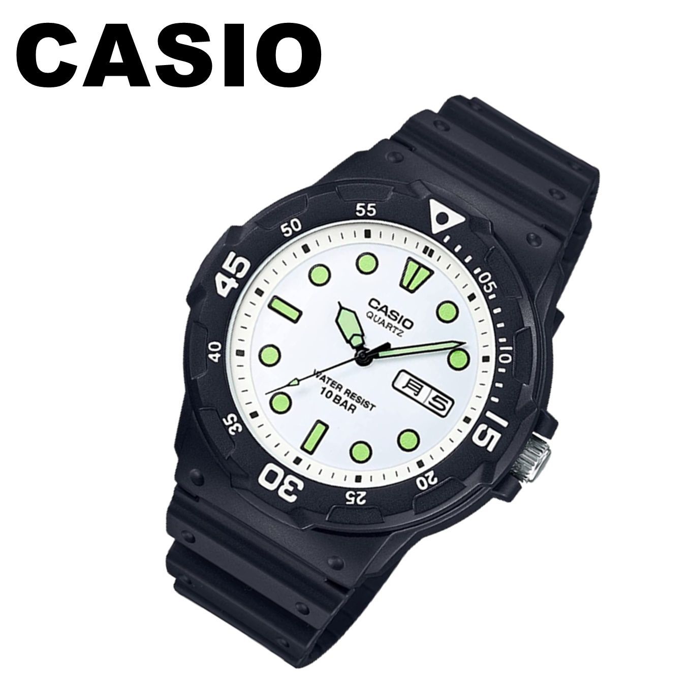 新品 CASIO MRW-200HJ-7EJF 10気圧防水 日付 曜日表示 メンズ 腕時計