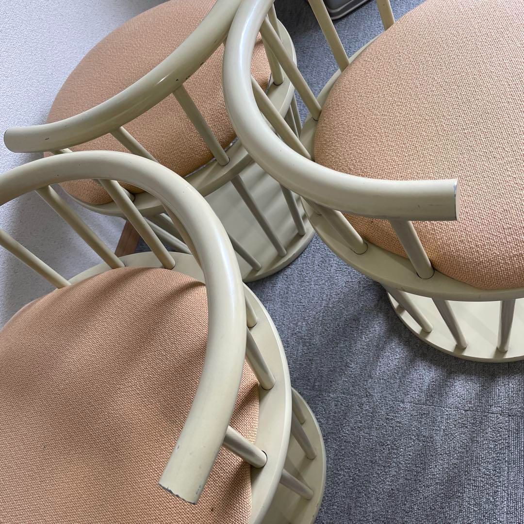 オールドカリモク カラースツール 3脚セット 希少ヴィンテージ