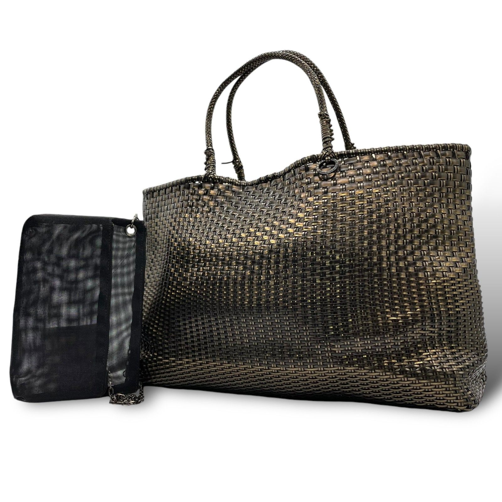 美品✨ANTEPRIMA イントレッチオ トートバッグ ブロンズ ワイヤーバッグ 美品】アンテプリマ イントレッチオ ANTEPRIMA ワイヤーバッグブロンズ