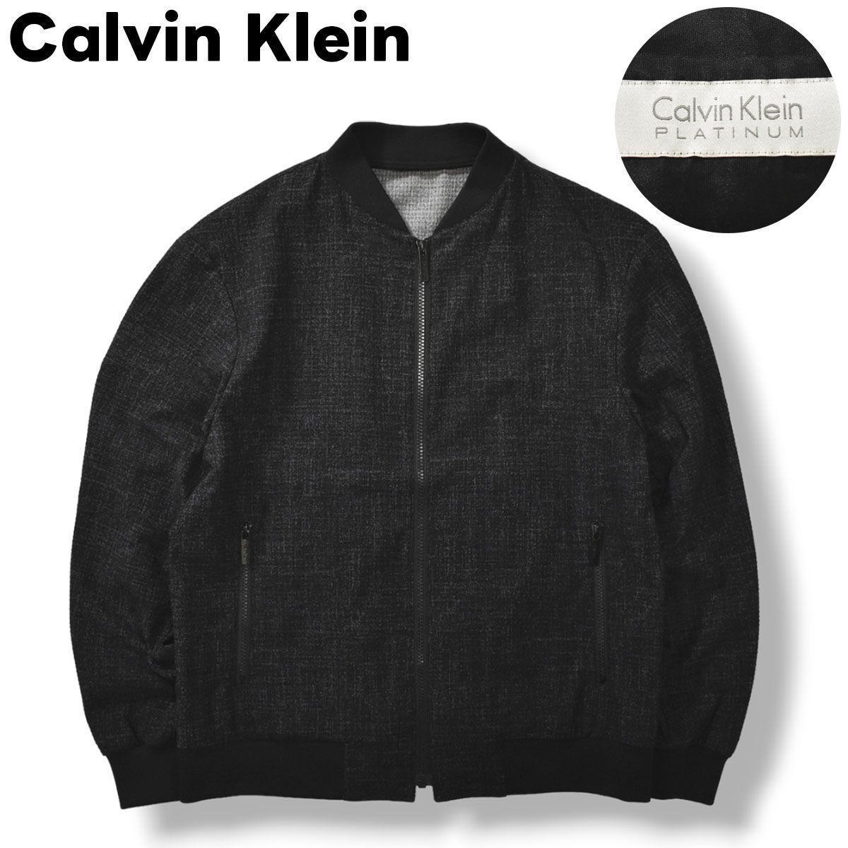 美品】 Calvin klein platinum カルバンクライン プラティナムジップ ...