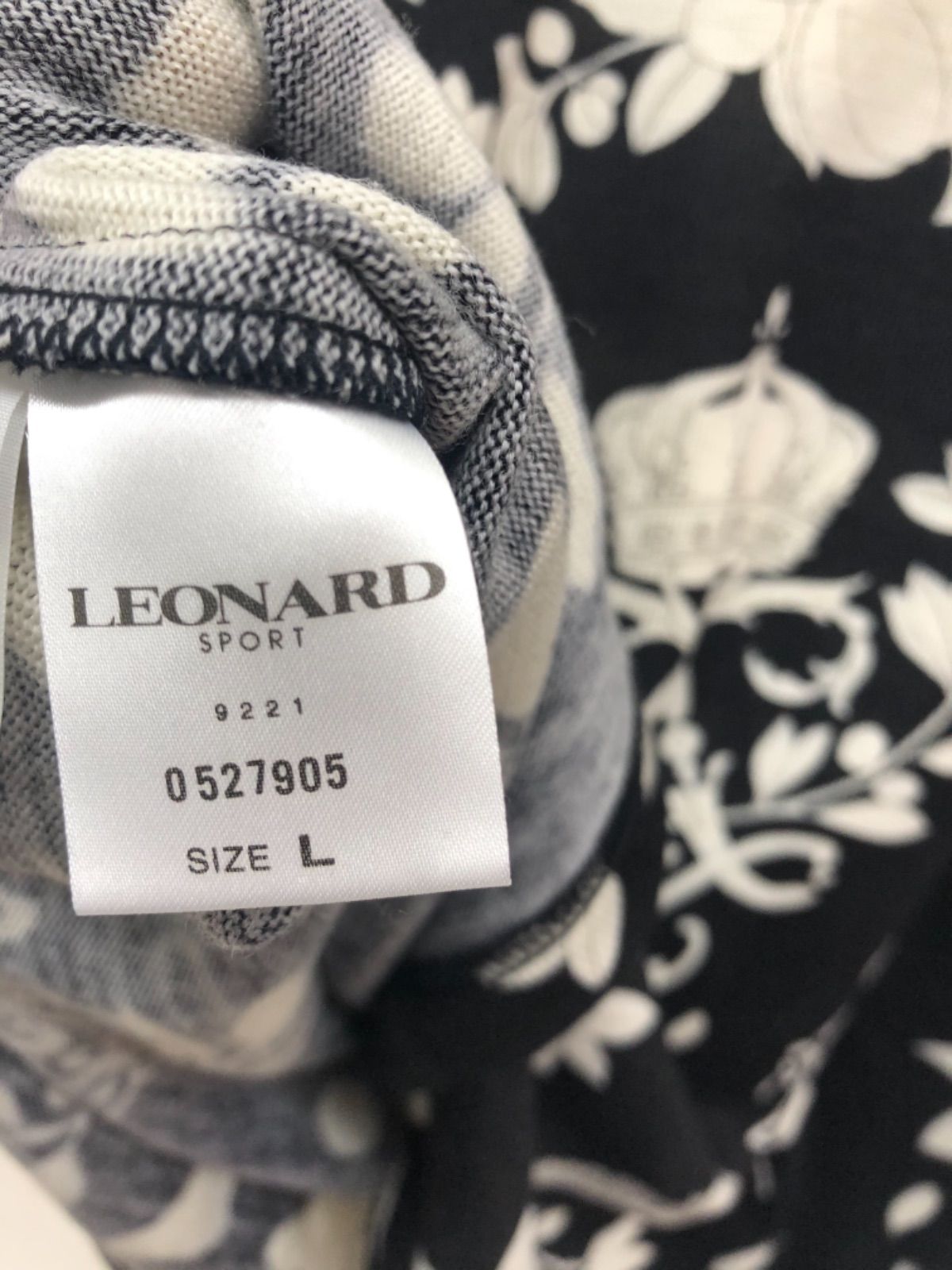 レオナール LEONARD ニット LLサイズ オレンジ ペイズリー レンガ