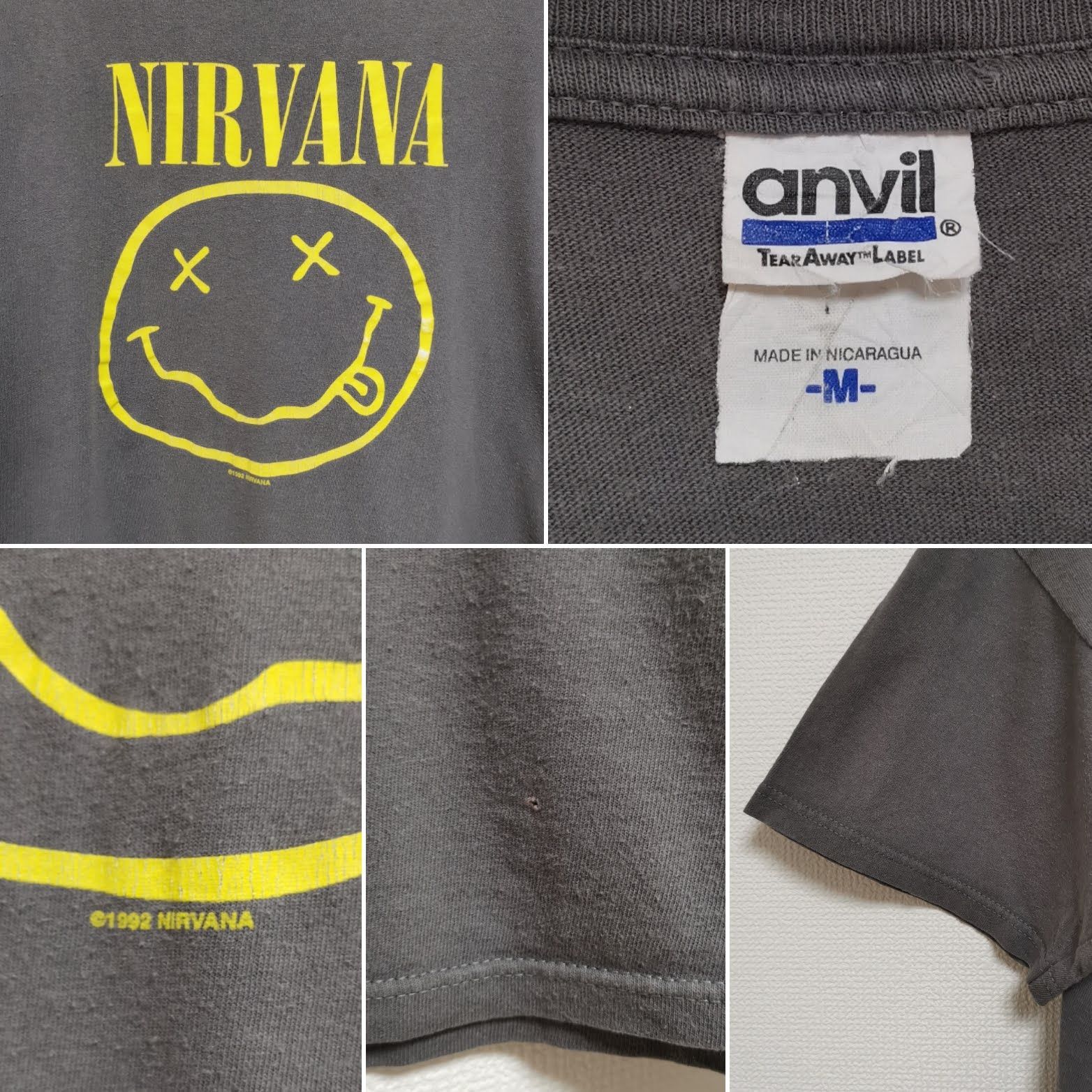 00s M ニルヴァーナ NIRVANA Tシャツ スマイル ANVIL USA - メルカリ