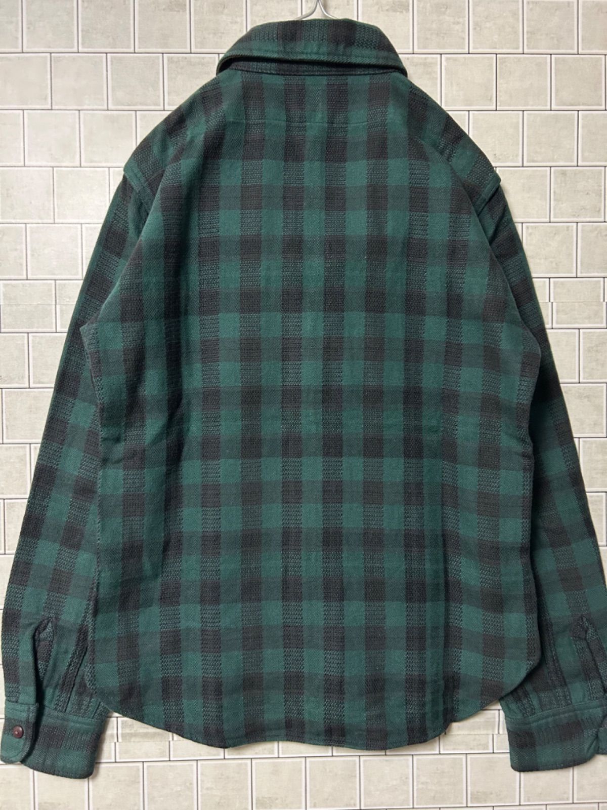 ネルシャツ DELUXEWARE デラックスウエア オンブレ ブロックチェック