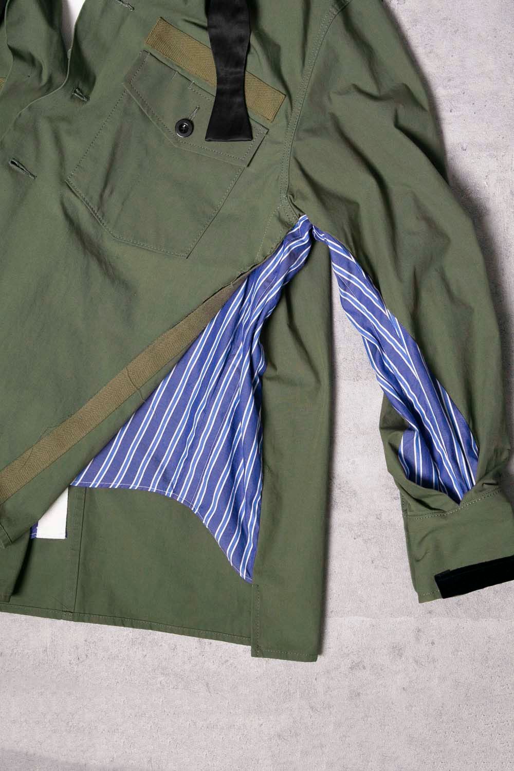 sacai サカイ FABRIC COMBO SHIRTS ドッキングシャツ - メルカリ