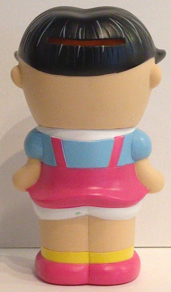 長谷川町子美術館 貯金箱 サザエさん ワカメちゃん 105mm - メルカリ