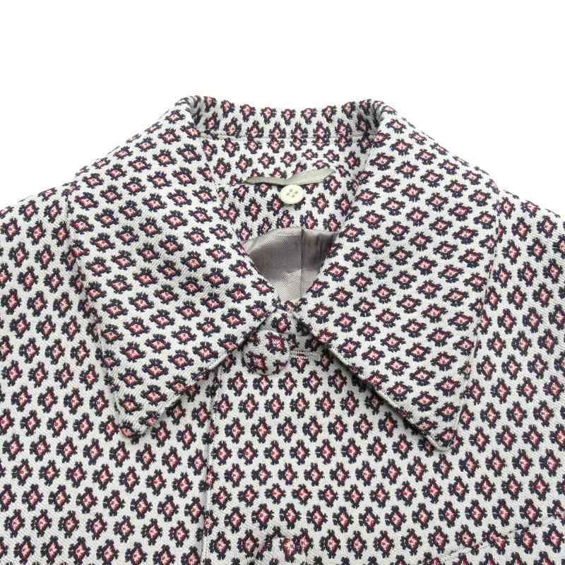 美品 12aw プラダ PRADA 総柄ジャガード デタッチャブル ステン