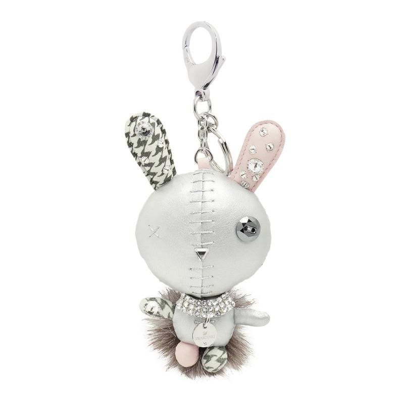 SWAROVSKI チャーム　ウサギ　キーリング SWAROVSKI スワロフスキー キーリング キーホルダー レディース