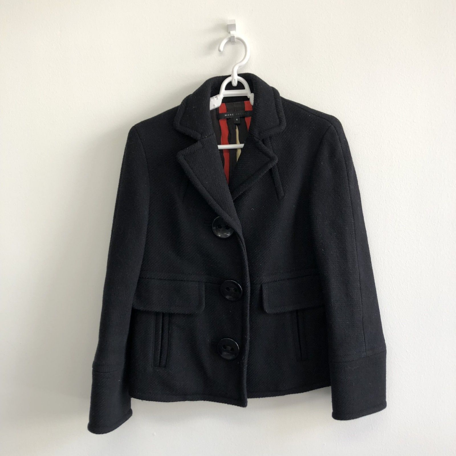MARC JACOBS】マークジェイコブス 黒 ブラック ジャケット アウター 