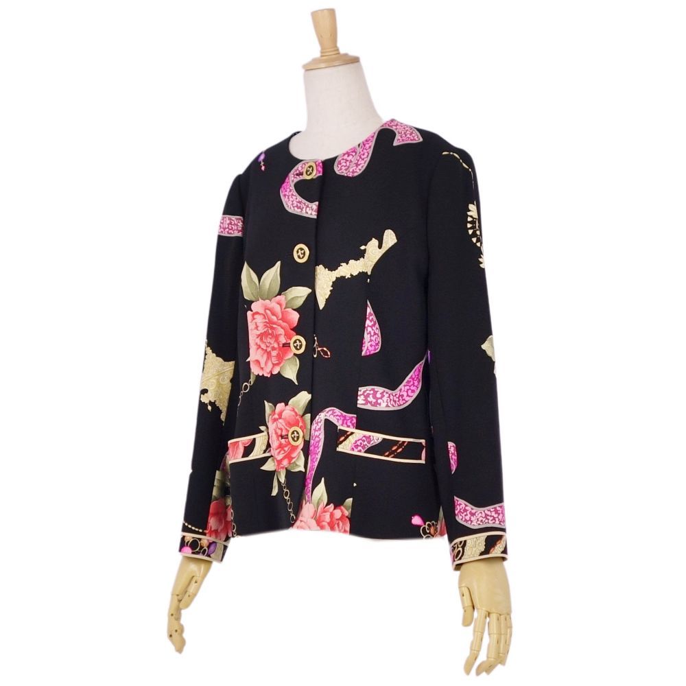 LEONARD レオナール 【極美品】 ジャケット 総柄 極美品 レオナール LEONARD FASHION ジャケット テーラード 花柄