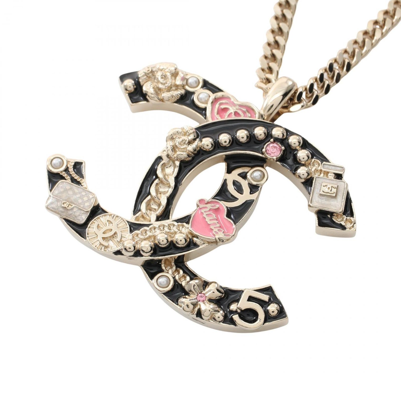 シャネル CHANEL ネックレス ココマーク ABD325 シャンパン