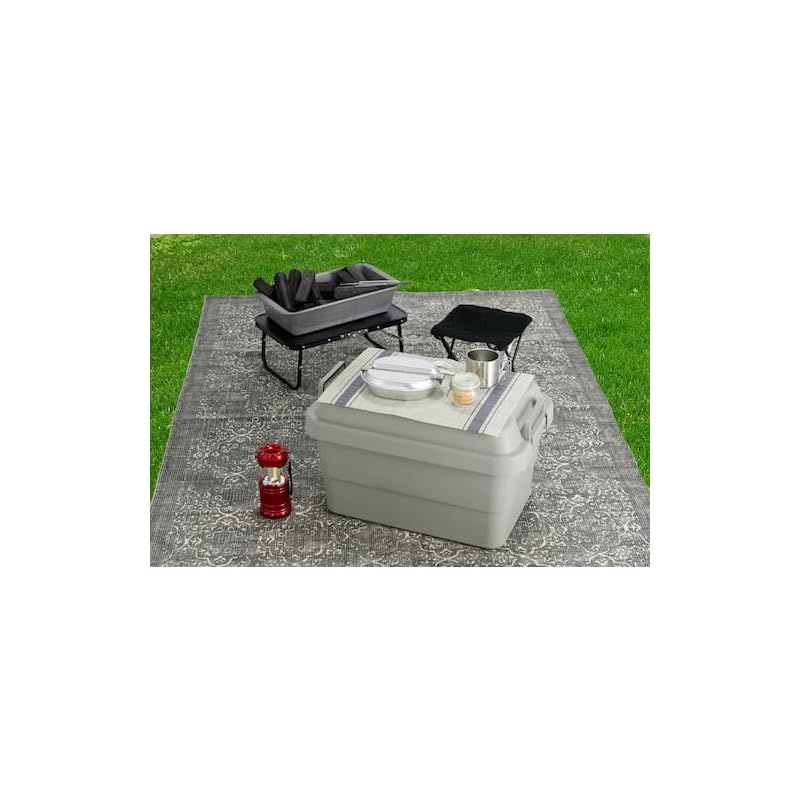 TRUSCO(トラスコ) トランクカーゴ 収納ボックス 50L グレー GYC-50 0