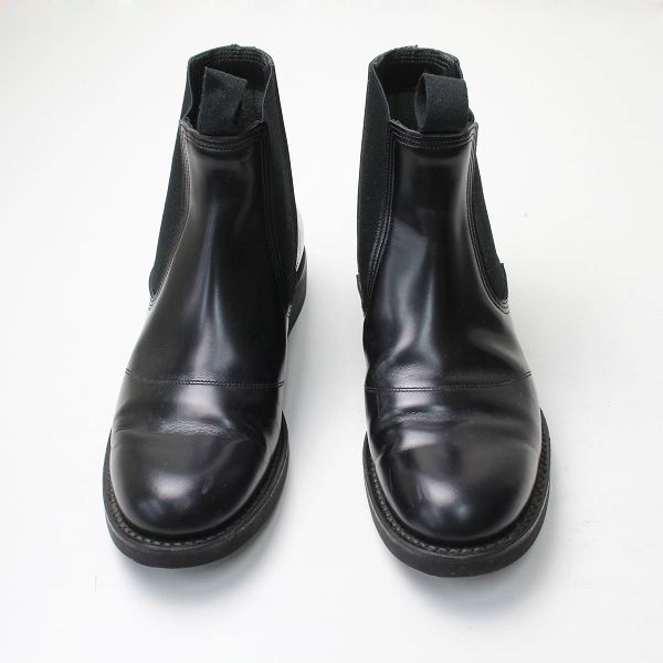 HYKE ハイク SIDE GORE BOOTS レザーサイドゴアブーツ 6.5E/ブラック