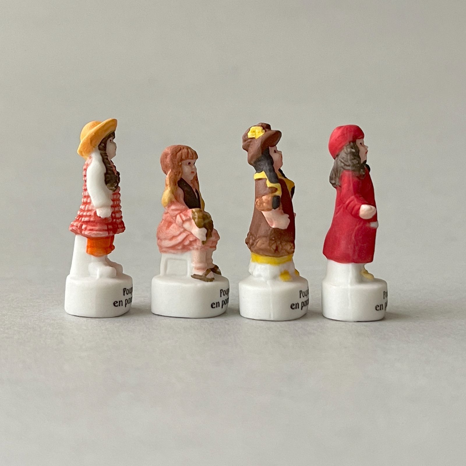 フェーヴ ポーセリン・ドール 8個 磁器の人形たち フランス フェーブ