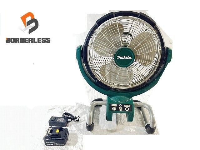 品 makita マキタ 14.4V|18V 充電式ファン CF300D 本体 バッテリー1個 BL1850B ACアダプター 扇風|送風 乾燥