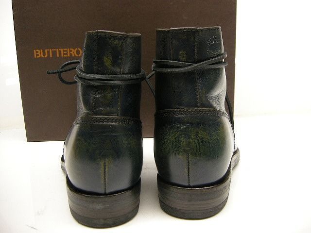 サイズ43(27.5-28cm相当)□新品□ブッテロ BUTTERO レースアップブーツ