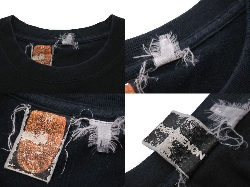 PHENOMENON フェノメノン 半袖Ｔシャツ トップス young jeezy defjam コットン ブラック ホワイト メンズ サイズL 良品 中古 55057 PHENOMENON フェノメノン 半袖Tシャツ トップス young jeezy defjam
